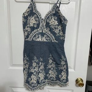 Simplee Chambray Romper